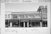15-21 S BROWN ST, a Commercial Vernacular retail building, built in Rhinelander, Wisconsin in 1926.