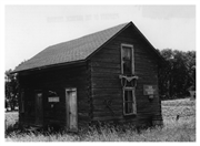 Johnson, Albin, Log House, a Building.