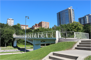 BRADY ST PED BRIDGE OVER LINCOLN MEM DR - MCKINLEY PARK BRADY ST PED BRIDGE OVER LINCOLN MEM DR - MCKINLEY PARK, a NA (unknown or not a building) bridge, built in Milwaukee, Wisconsin in 2005.