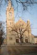 309 DESNOYER ST, a Late Gothic Revival house of worship, built in Kaukauna, Wisconsin in 1914.