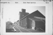 MAIN ST, a Astylistic Utilitarian Building grain elevator/feed mill, built in Dale, Wisconsin in 1910.