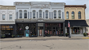 104-108 3RD ST 104-108 3RD ST, a Italianate large retail building, built in Baraboo, Wisconsin in 1881.