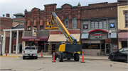 120-124 4TH AVE 120-124 4TH AVE, a Romanesque Revival large retail building, built in Baraboo, Wisconsin in 1886.