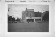 233 E COLLEGE AVE, a Second Empire retail building, built in Appleton, Wisconsin in 1881.