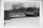 9?? Lawe Street (card 1 of 2), a steel beam or plate girder bridge, built in Appleton, Wisconsin in 1954.