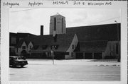 213 E WISCONSIN AVE, a Late Gothic Revival rectory/parsonage, built in Appleton, Wisconsin in 1939.