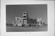 MAPLE ST AND BIRCH ST, NE CORNER, a Post-Modern church, built in Black Creek, Wisconsin in 1969.