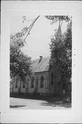 STATE ST AND BEECH ST, SW CORNER, a Early Gothic Revival church, built in Black Creek, Wisconsin in 1915.