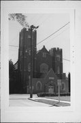 804 GRIGNON ST, a Romanesque Revival church, built in Kaukauna, Wisconsin in 1916.