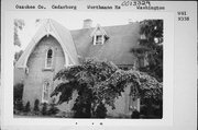 W61 N358 WASHINGTON, a Early Gothic Revival house, built in Cedarburg, Wisconsin in 1866.