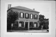 W62 N562 WASHINGTON AVE, a Greek Revival house, built in Cedarburg, Wisconsin in 1853.