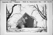 7525 W BONNIWELL RD, a Craftsman one to six room school, built in Mequon, Wisconsin in 1930.