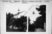 8414 W COUNTY LINE RD 8414 W COUNTY LINE RD, a Astylistic Utilitarian Building barn, built in Mequon, Wisconsin in 1884.