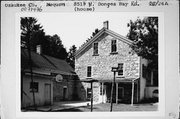 8519 W DONGES BAY RD, a Greek Revival house, built in Mequon, Wisconsin in 1860.