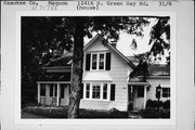 12416 N GREEN BAY RD, a Gabled Ell house, built in Mequon, Wisconsin in 1838.