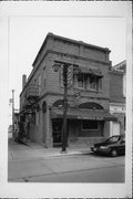 114 N FRANKLIN ST, a Romanesque Revival tavern/bar, built in Port Washington, Wisconsin in 1907.