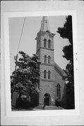 140 W CHURCH ST, a Romanesque Revival house of worship, built in Saukville, Wisconsin in 1875.