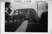 Green Bay Rd ove Milwaukee River, a NA (unknown or not a building) overhead truss bridge, built in Saukville, Wisconsin in 1928.