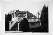 VETERANS PARK, a Astylistic Utilitarian Building bandstand/bandshell, built in Saukville, Wisconsin in 1924.