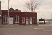 235-237 Broad Street, a Italianate bank/financial institution, built in Prescott, Wisconsin in 1885.