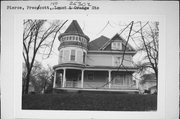 LOCUST ST, 140, AT ORANGE ST, NE CNR, a Queen Anne lodging-hotel, built in Prescott, Wisconsin in 1907.