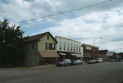 2 E HUDSON ST, a Greek Revival small retail building, built in Mazomanie, Wisconsin in 1859.