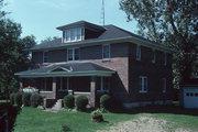 4608 COUNTY HIGHWAY K, a American Foursquare house, built in Stockton, Wisconsin in 1927.