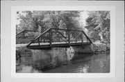 AT CONFLUENCE OF MILL CREEK AND WISCONSIN RIVER, .6 MILE SOUTH OF COUNTY HIGHWAY P, a NA (unknown or not a building) pony truss bridge, built in Linwood, Wisconsin in .