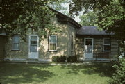 COUNTY HIGHWAY W, a Greek Revival house, built in Burlington, Wisconsin in .