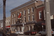 532 N PINE ST, a Romanesque Revival lodging-hotel, built in Burlington, Wisconsin in 1902.