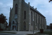 112 MCHENRY ST, a Early Gothic Revival church, built in Burlington, Wisconsin in 1854.