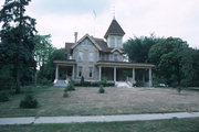 201 S KANE ST, a Queen Anne house, built in Burlington, Wisconsin in 1882.
