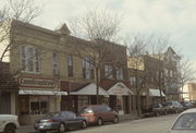 525-549 N PINE ST, a Commercial Vernacular large retail building, built in Burlington, Wisconsin in 1888.