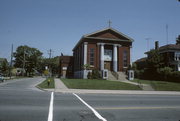 826 STATE ST, a Greek Revival house of worship, built in Racine, Wisconsin in 1853.