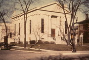 826 STATE ST, a Greek Revival house of worship, built in Racine, Wisconsin in 1853.