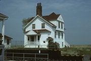 REICHERT CT, NORTH PIER AT ENTRANCE TO RACINE HARBOR, a Queen Anne lifesaving station facility/lighthouse, built in Racine, Wisconsin in 1866.