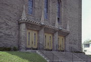 1100 ERIE ST, a Late Gothic Revival church, built in Racine, Wisconsin in 1924.