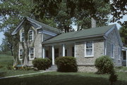 34108 OAK KNOLL RD, a Greek Revival house, built in Burlington, Wisconsin in 1858.