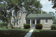 34108 OAK KNOLL RD, a Greek Revival house, built in Burlington, Wisconsin in 1858.