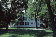 108 N STATE ST, a Greek Revival house, built in Rochester, Wisconsin in 1847.
