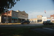 104 JANESVILLE ST, a Romanesque Revival retail building, built in Oregon, Wisconsin in 1898.