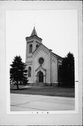 13207 COUNTY HIGHWAY G, a Romanesque Revival church, built in Caledonia, Wisconsin in 1901.