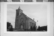 13207 COUNTY HIGHWAY G, a Romanesque Revival church, built in Caledonia, Wisconsin in 1901.