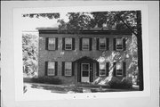 200-202 W JEFFERSON ST, a Federal house, built in Burlington, Wisconsin in 1851.