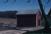 1972 State Highway 92, a Astylistic Utilitarian Building roundhouse/repair shop/car barn, built in Springdale, Wisconsin in 1887.