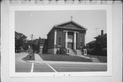 826 STATE ST, a Greek Revival house of worship, built in Racine, Wisconsin in 1853.