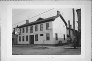 205 W MAIN ST, a Greek Revival lodging-inn, built in Rochester, Wisconsin in 1843.
