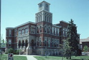 181 W SEMINARY AVE, a Romanesque Revival courthouse, built in Richland Center, Wisconsin in 1889.