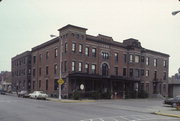 213 S CENTRAL AVE, a Romanesque Revival lodging-hotel, built in Richland Center, Wisconsin in 1873.