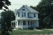 116 S VAN BUREN ST, a Queen Anne house, built in Stoughton, Wisconsin in 1905.